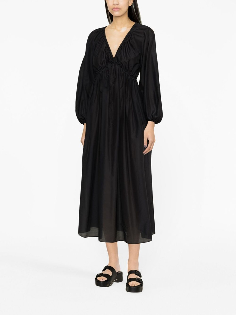 MATTEAU V-neck midi dress outlook
