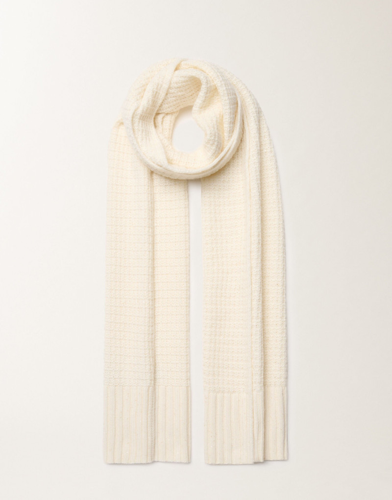 Wool and silk scarf with sequins 1