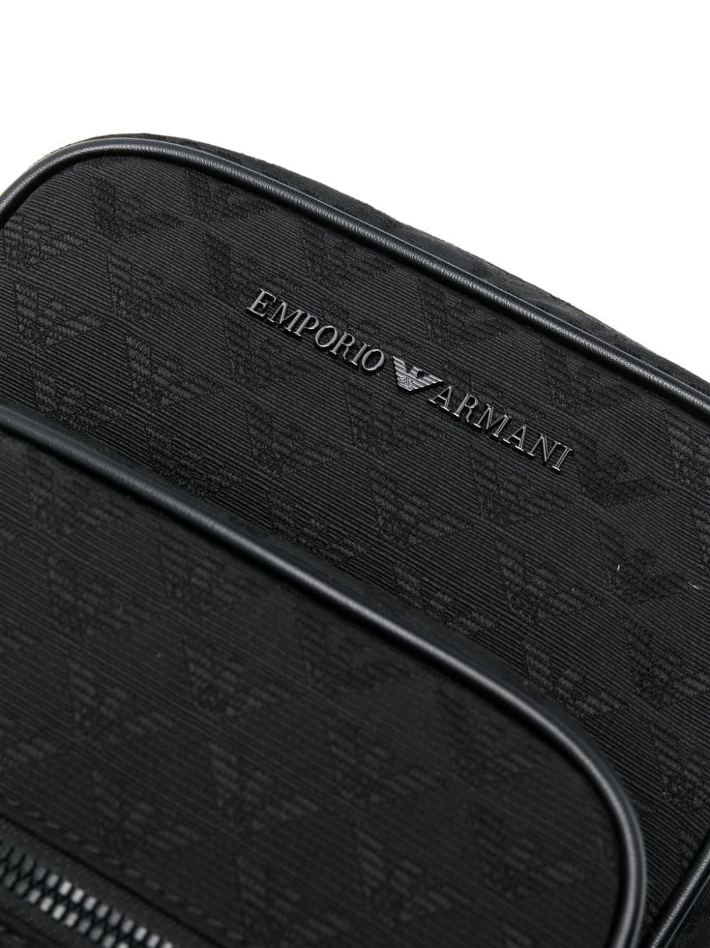 logo-lettering monogram-jacquard backpack - 4