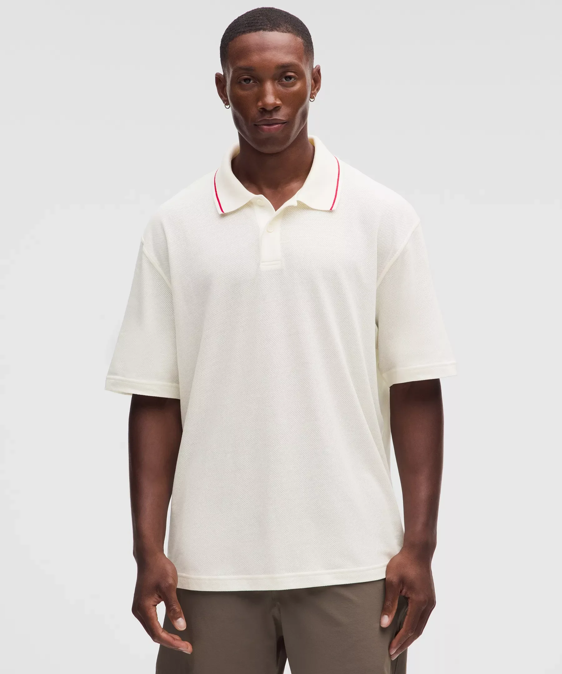 Mesh-Knit Jersey Short-Sleeve Polo Shirt - 1