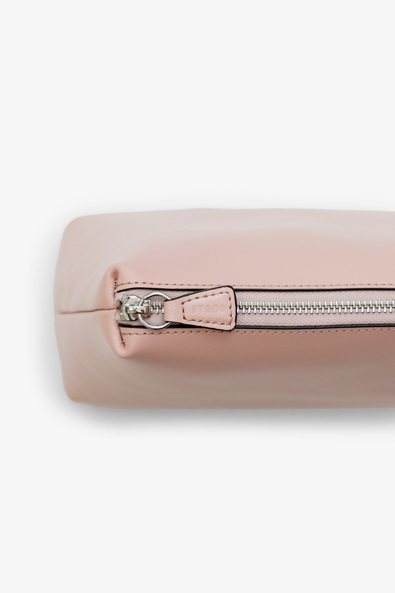 STAUD SHIRLEY LEATHER BAG | DARK BLUSH 6