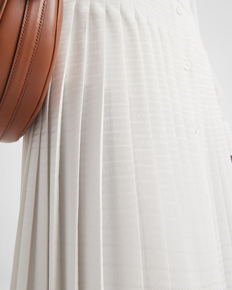 Long crêpe de Chine skirt 4