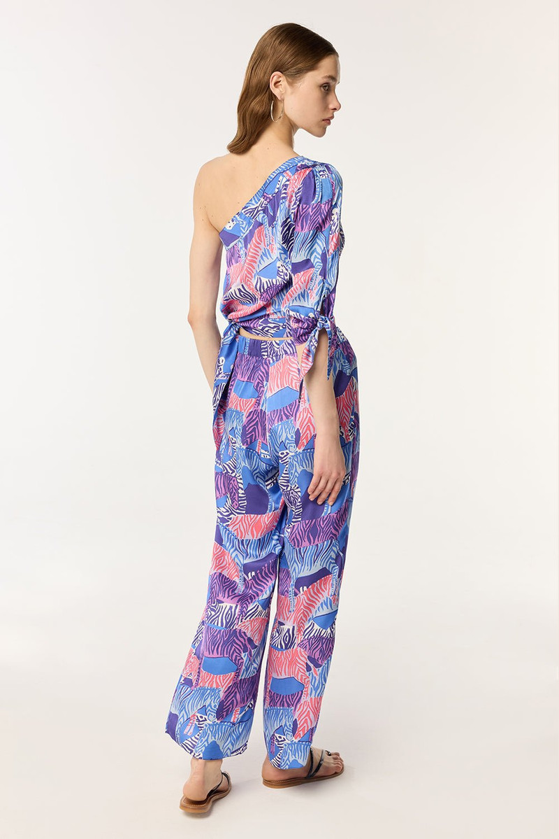 Poupette St Barth Pant Cecile - Blue Ashanti outlook