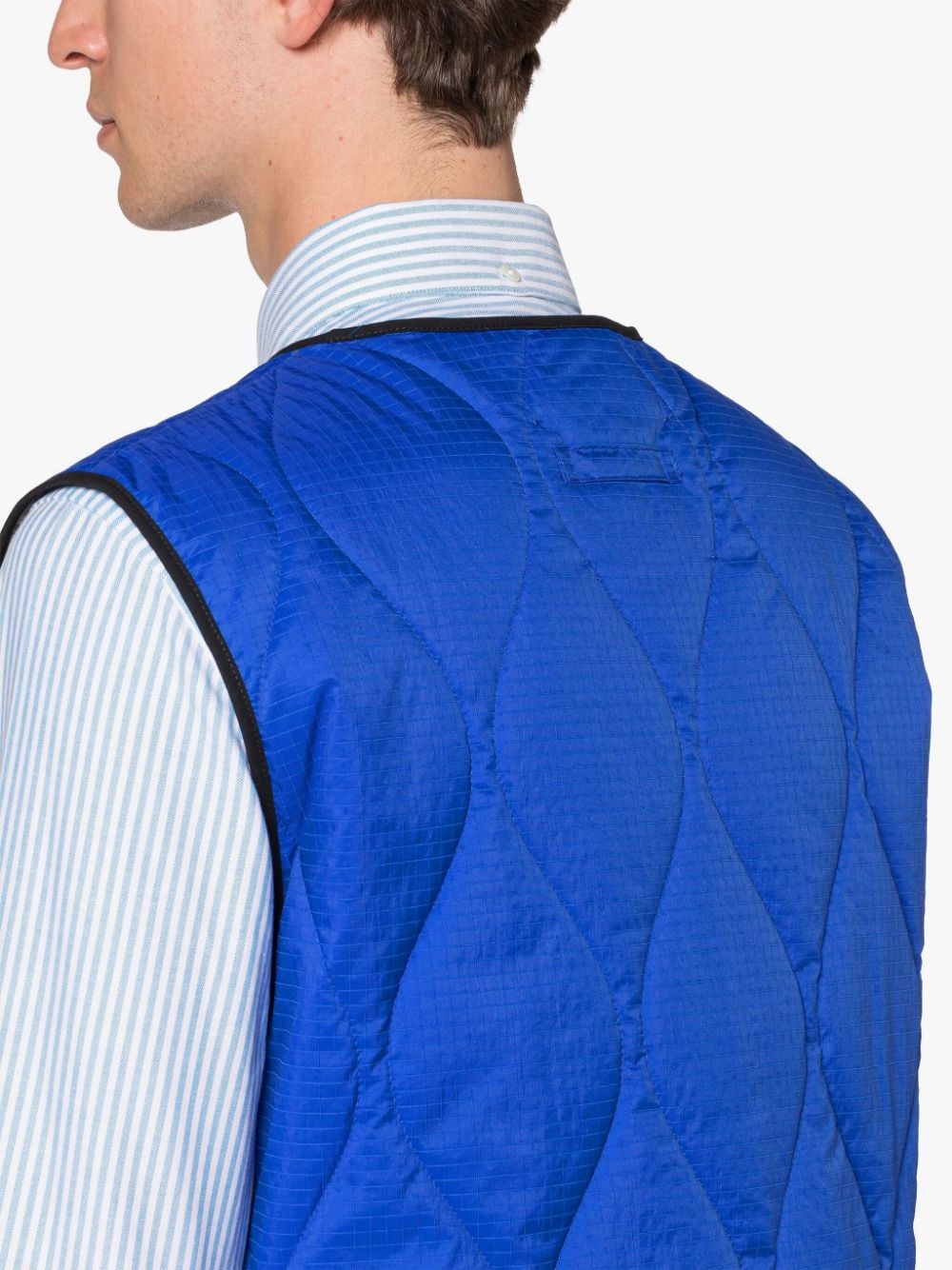 GENERAL BLUE NYLON GILET - 5