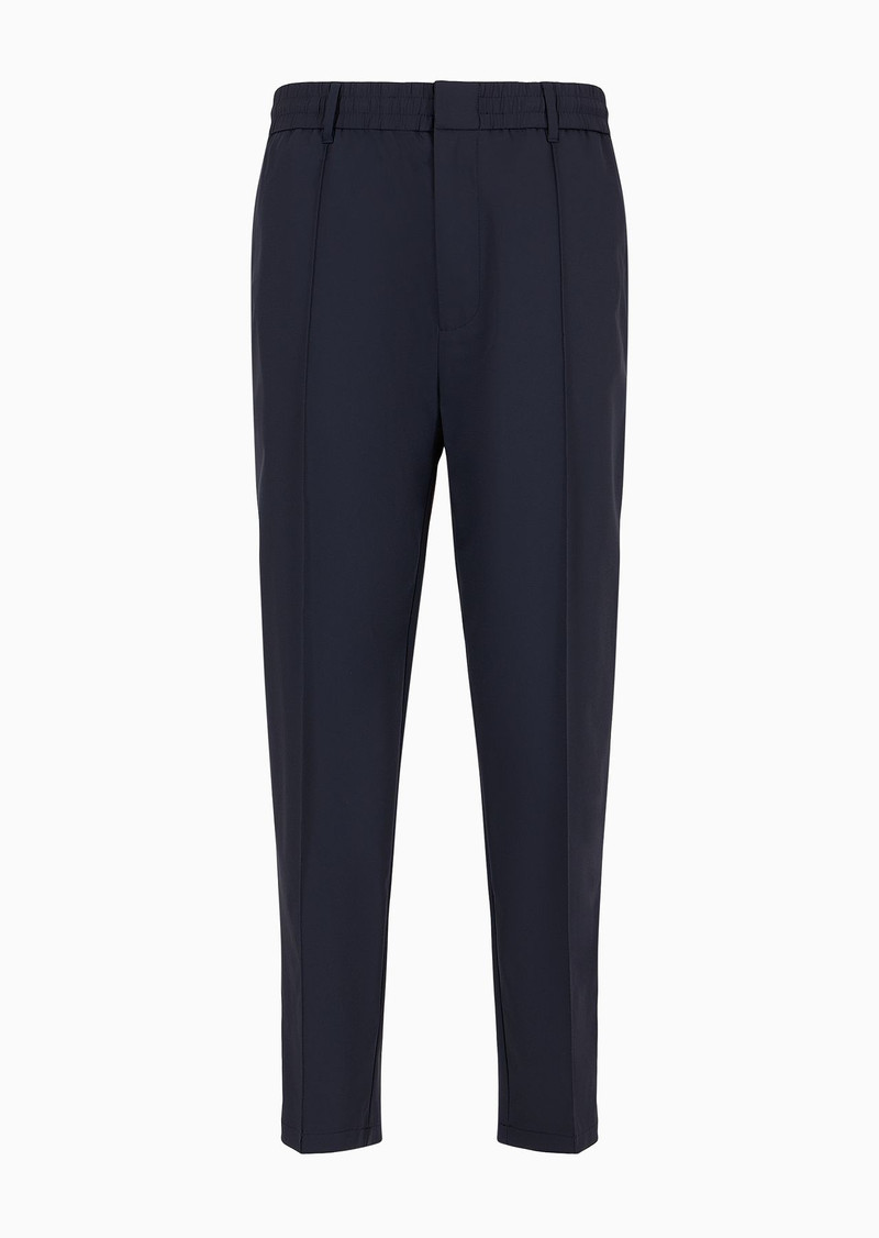 Travel Essentials trousers in nylon with ribbing and elasticated waist 1