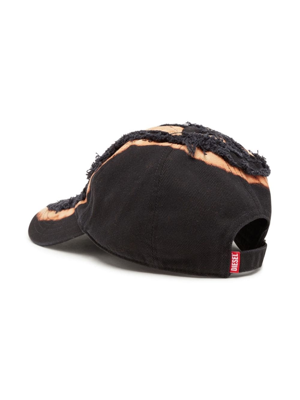 bleached effect logo baseball cap - 2