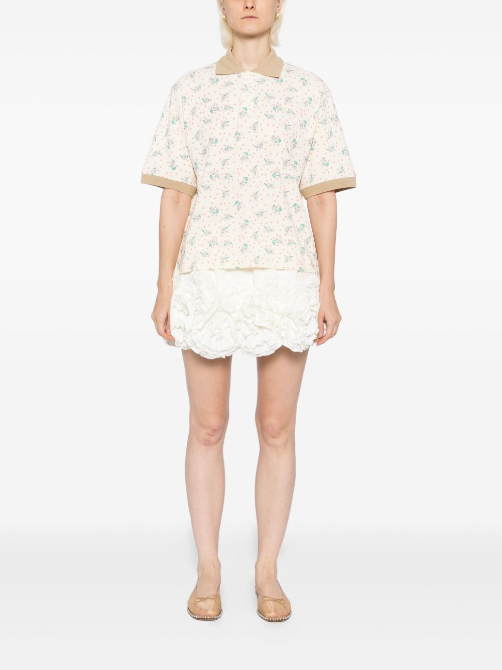 bunny-print polo shirt - 2