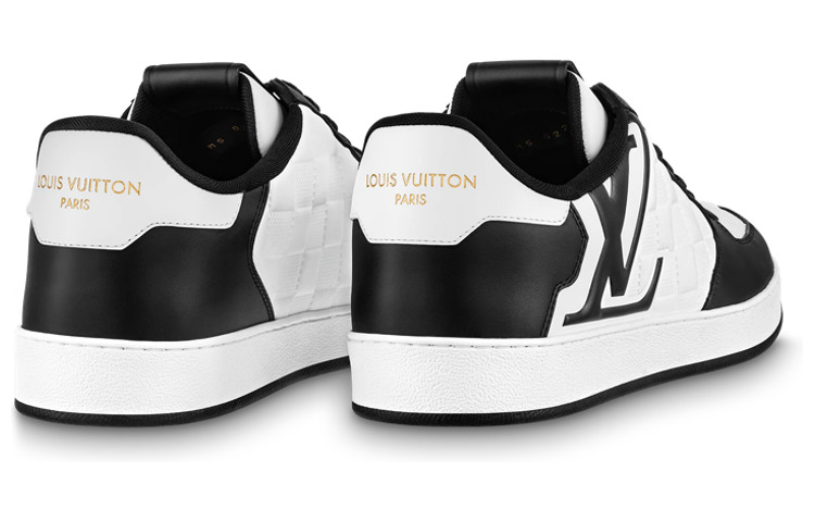 LOUIS VUITTON Rivoli Sneakers 'White Plaid with Black Side Logo' 1ABFDZ - 4