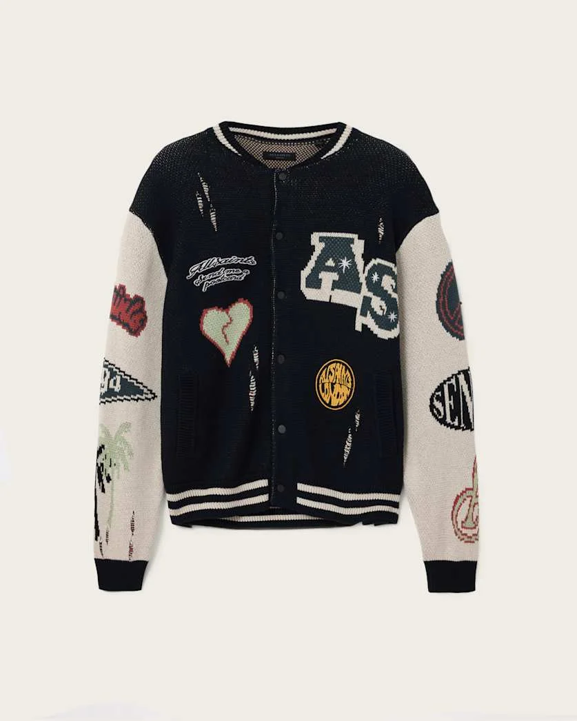 CHASE JACQUARD KNIT CARDIGAN - 1