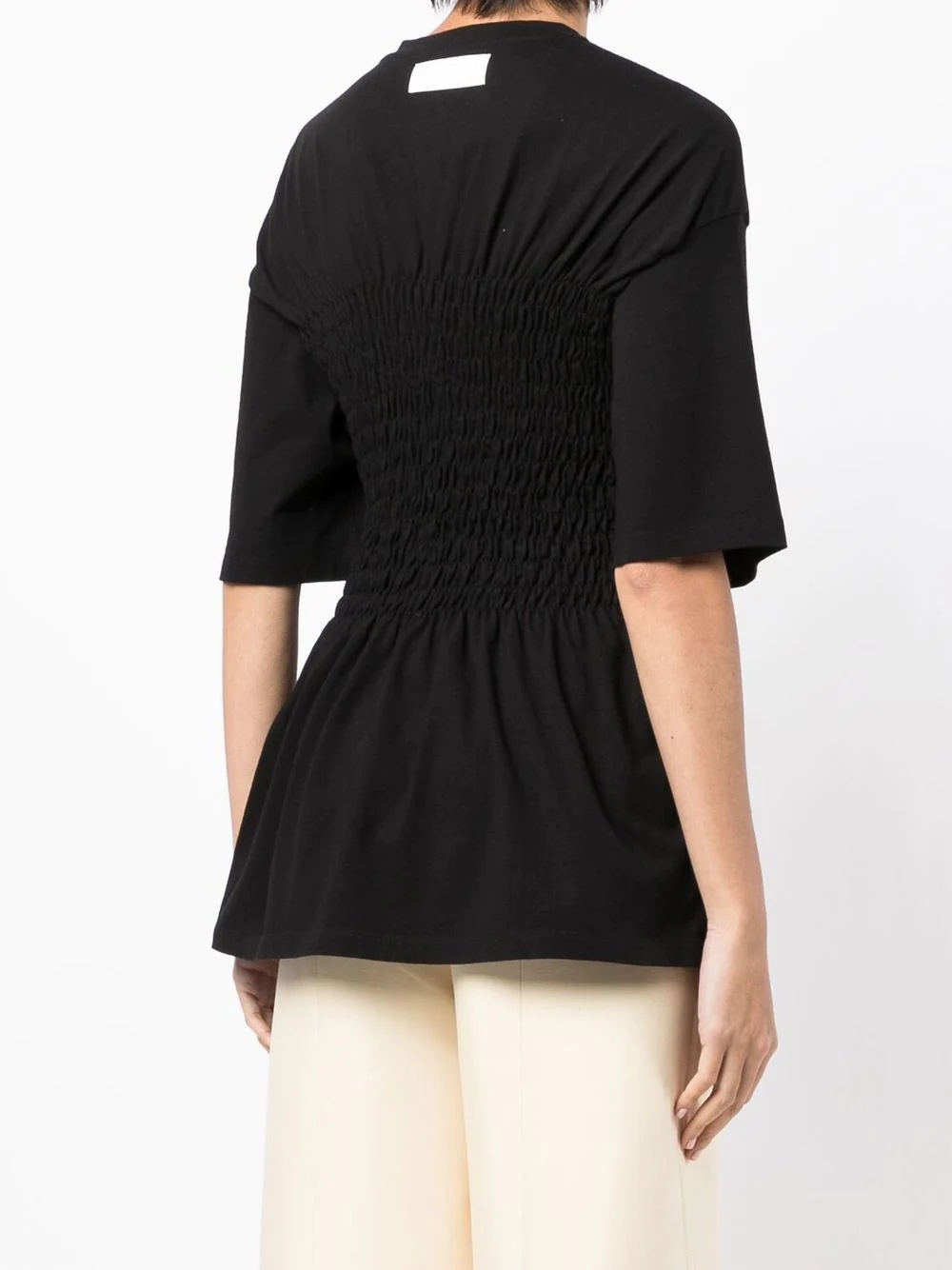 ruched-detail T-shirt - 4