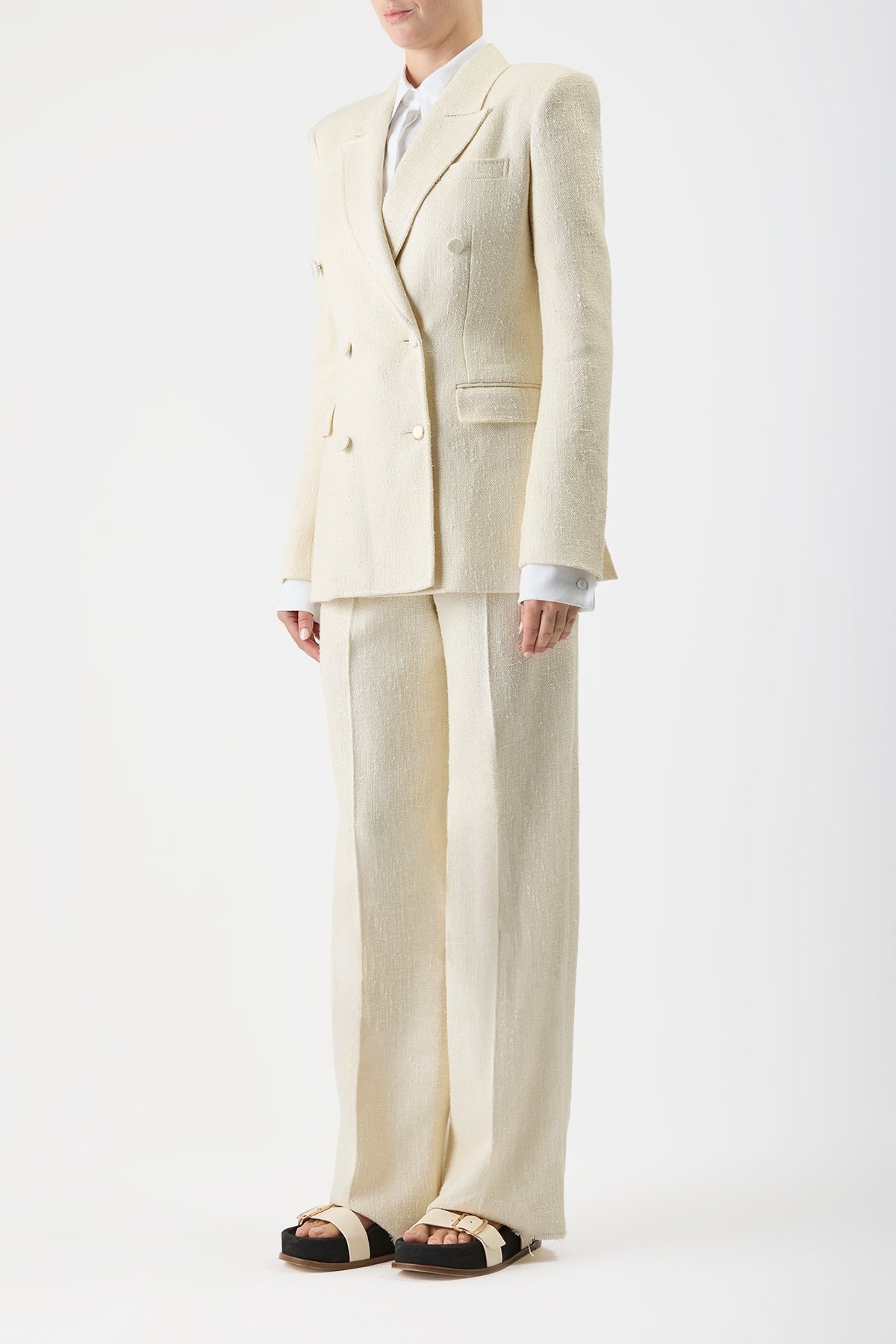 Rhein Pant in Soft Silk Wool - 3