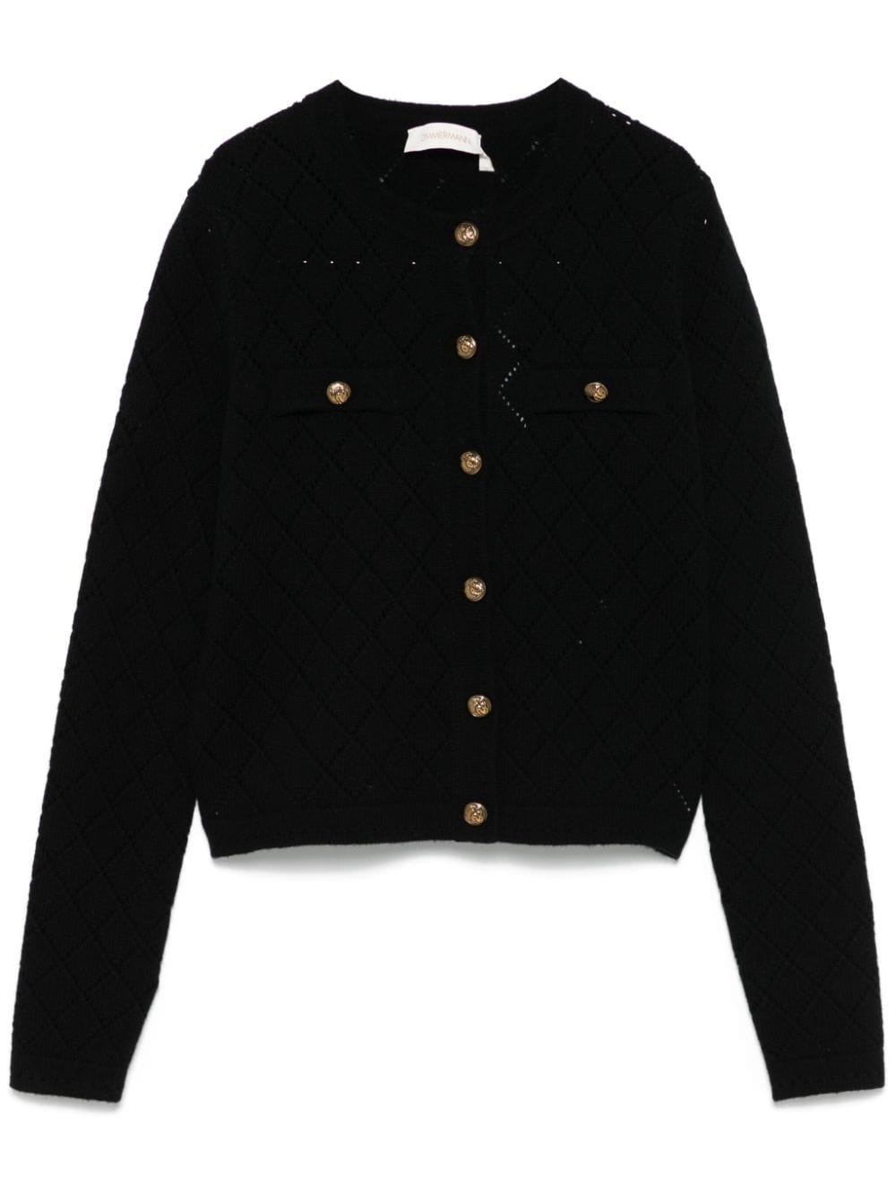 Illustration Pointelle cardigan - 1