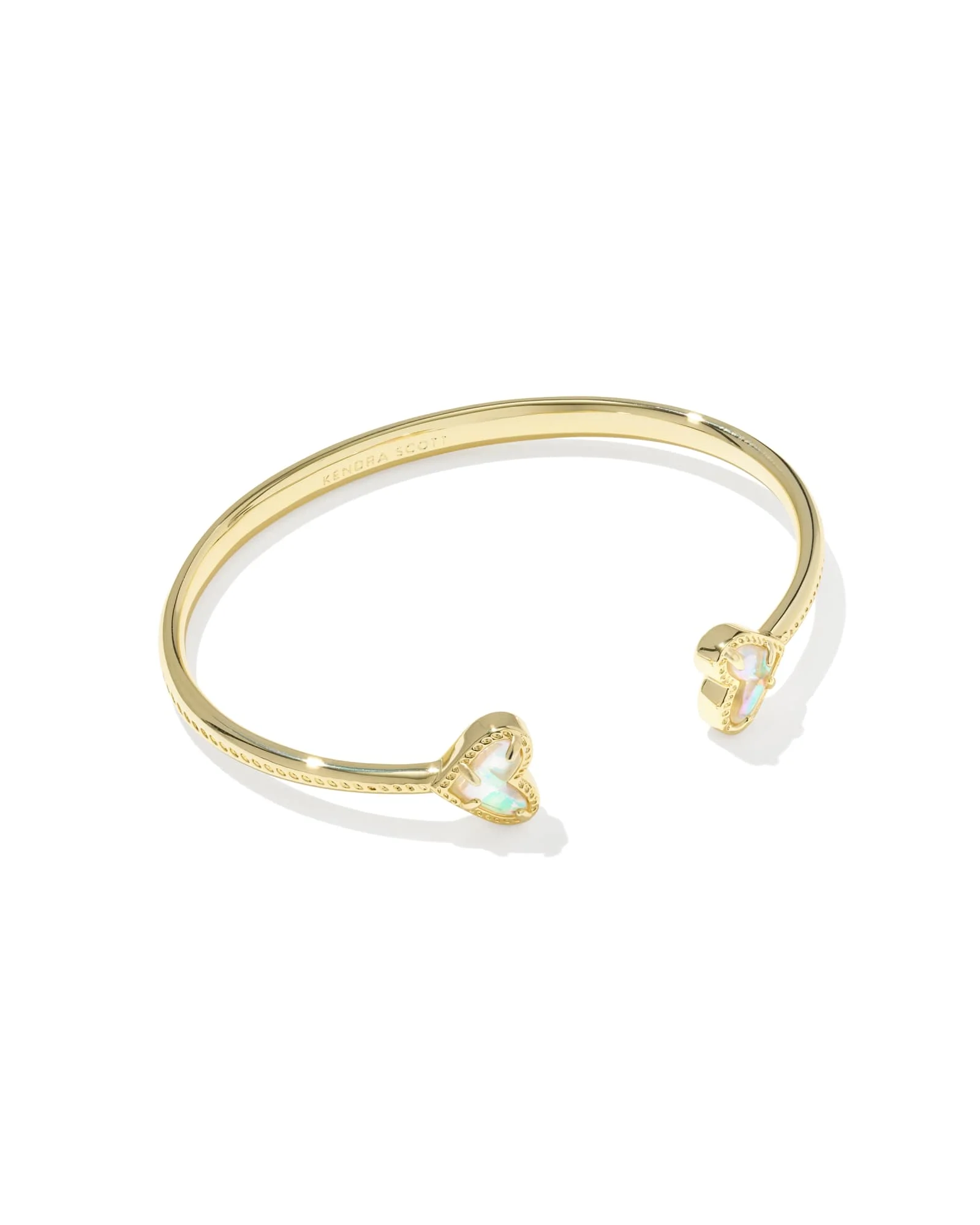 Framed Ari Heart Gold Cuff Bracelet - 1