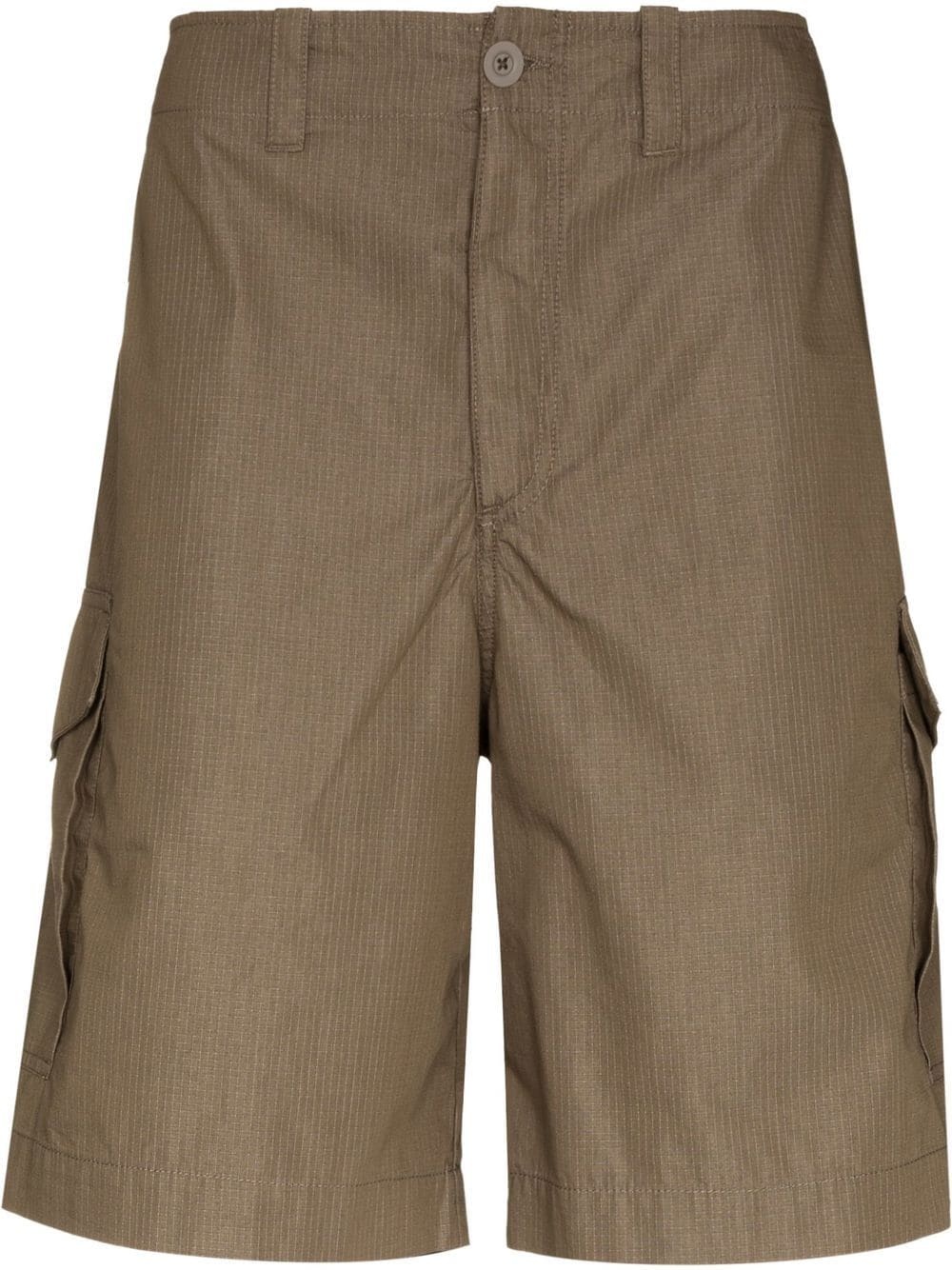 fine-check cargo shorts - 1