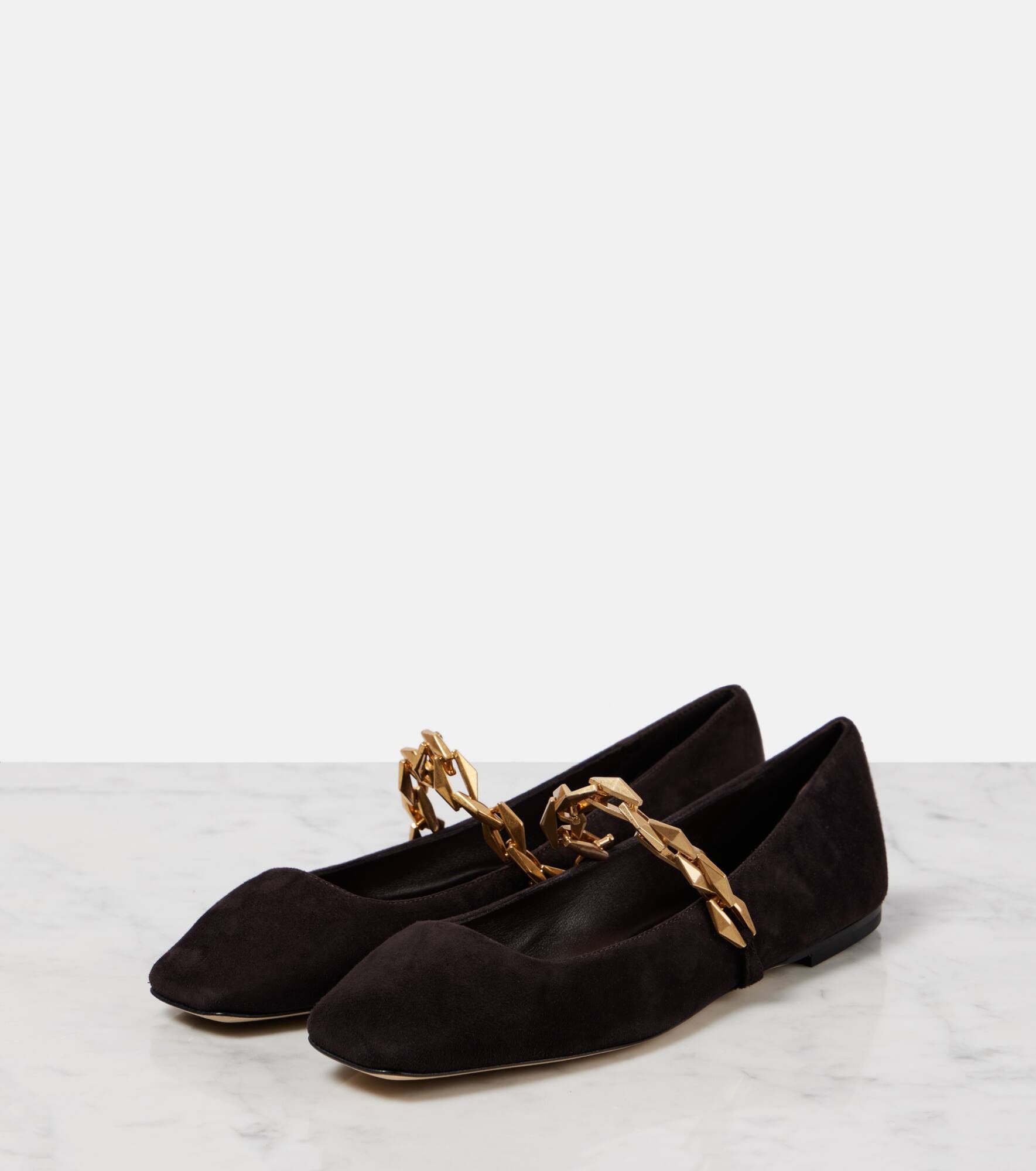 Diamond Tilda suede Mary Jane flats - 4