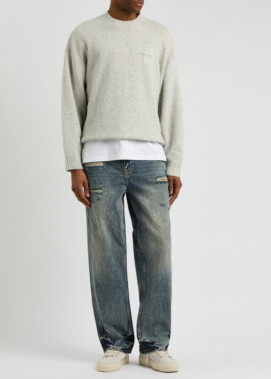 Represent R3 Distressed Wide-leg Jeans - 4