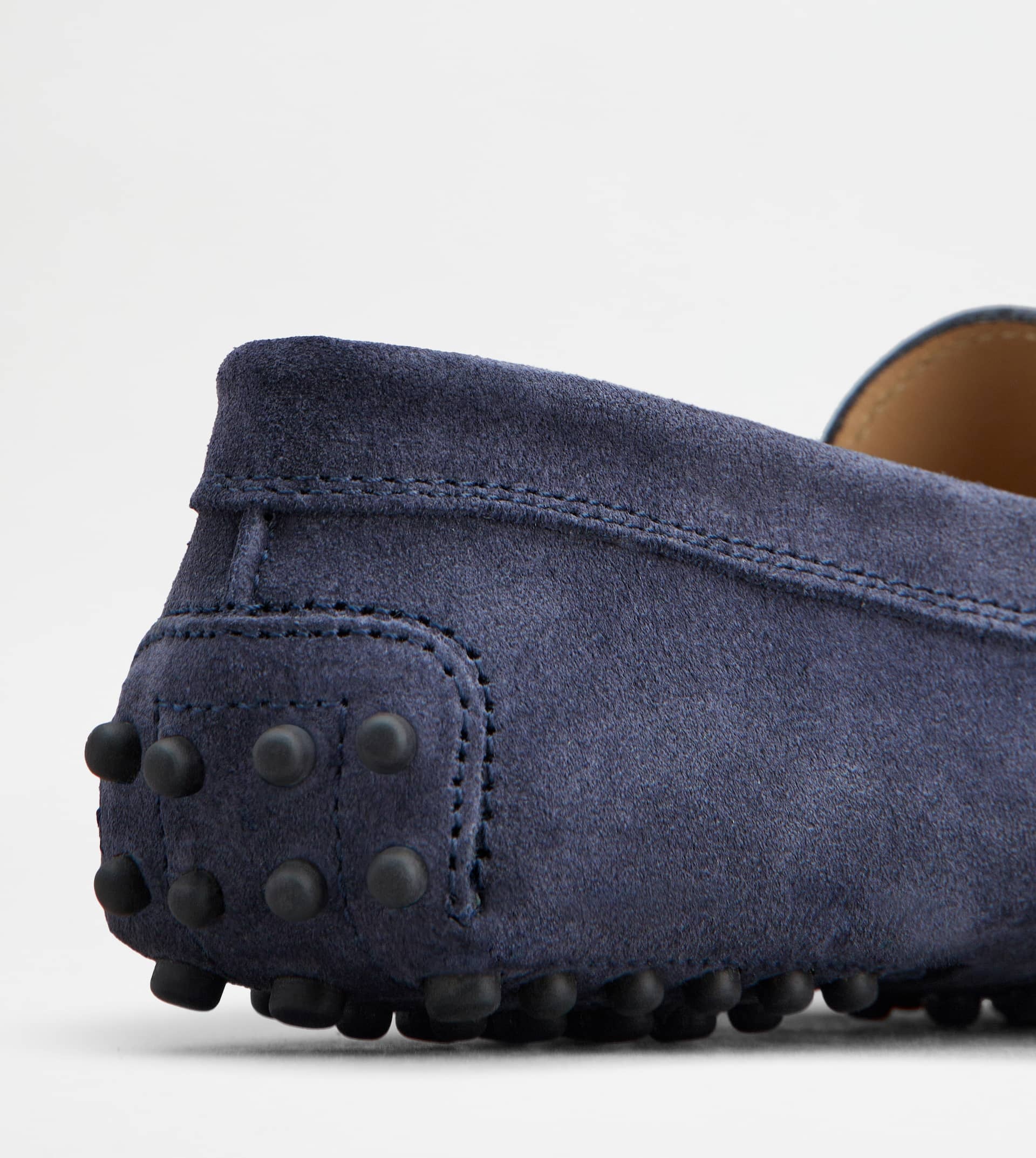 JUNIOR GOMMINO DRIVING SHOES IN SUEDE - BLUE - 5