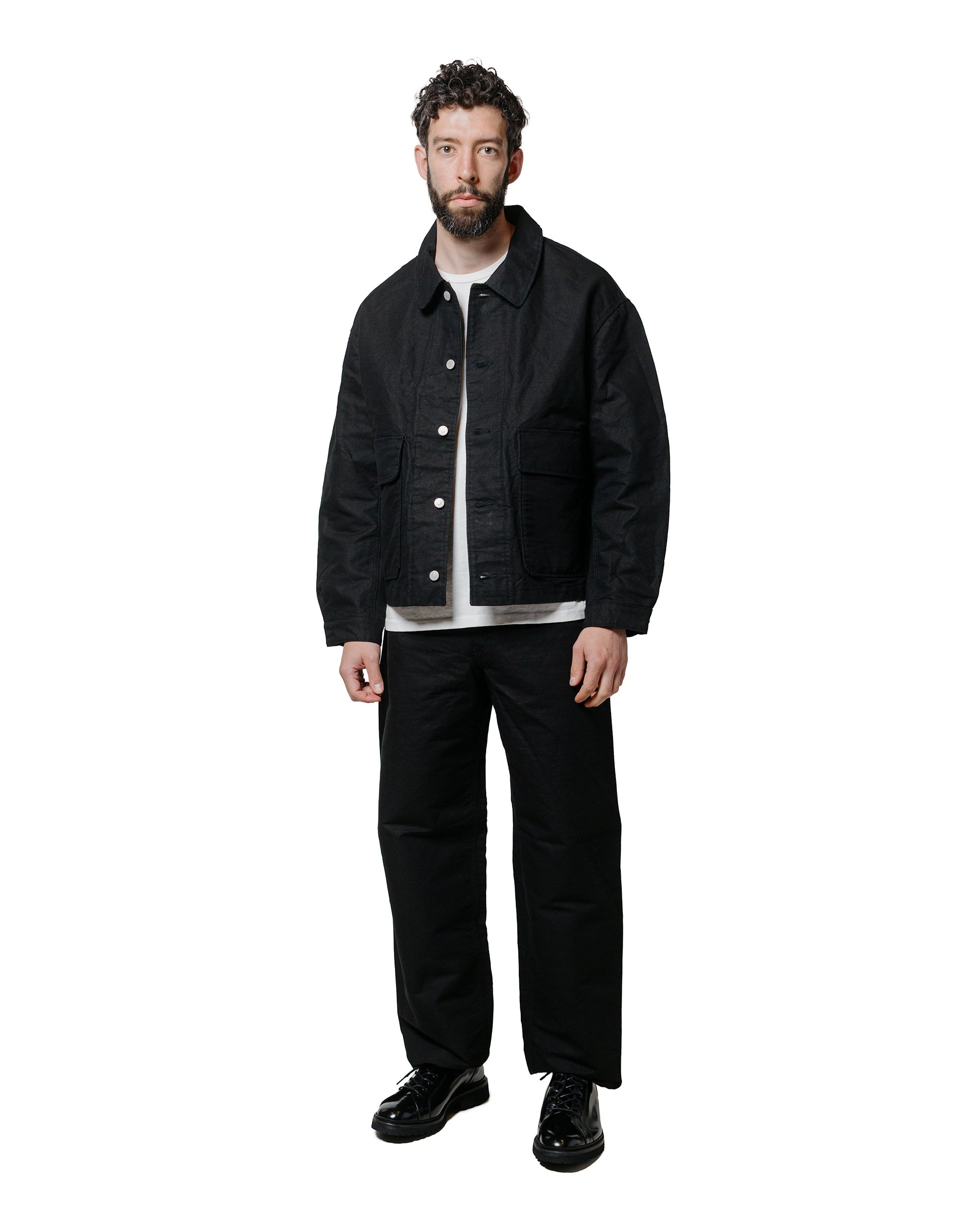5PKT Jean Black Cotton Washi Duck - 4