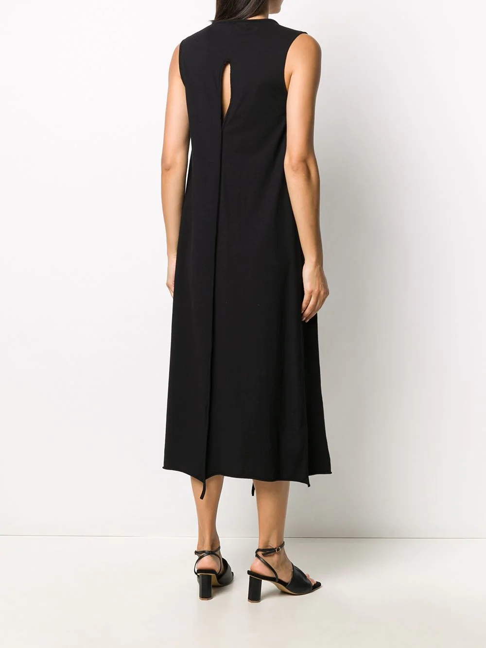 draped keyhole dress - 4