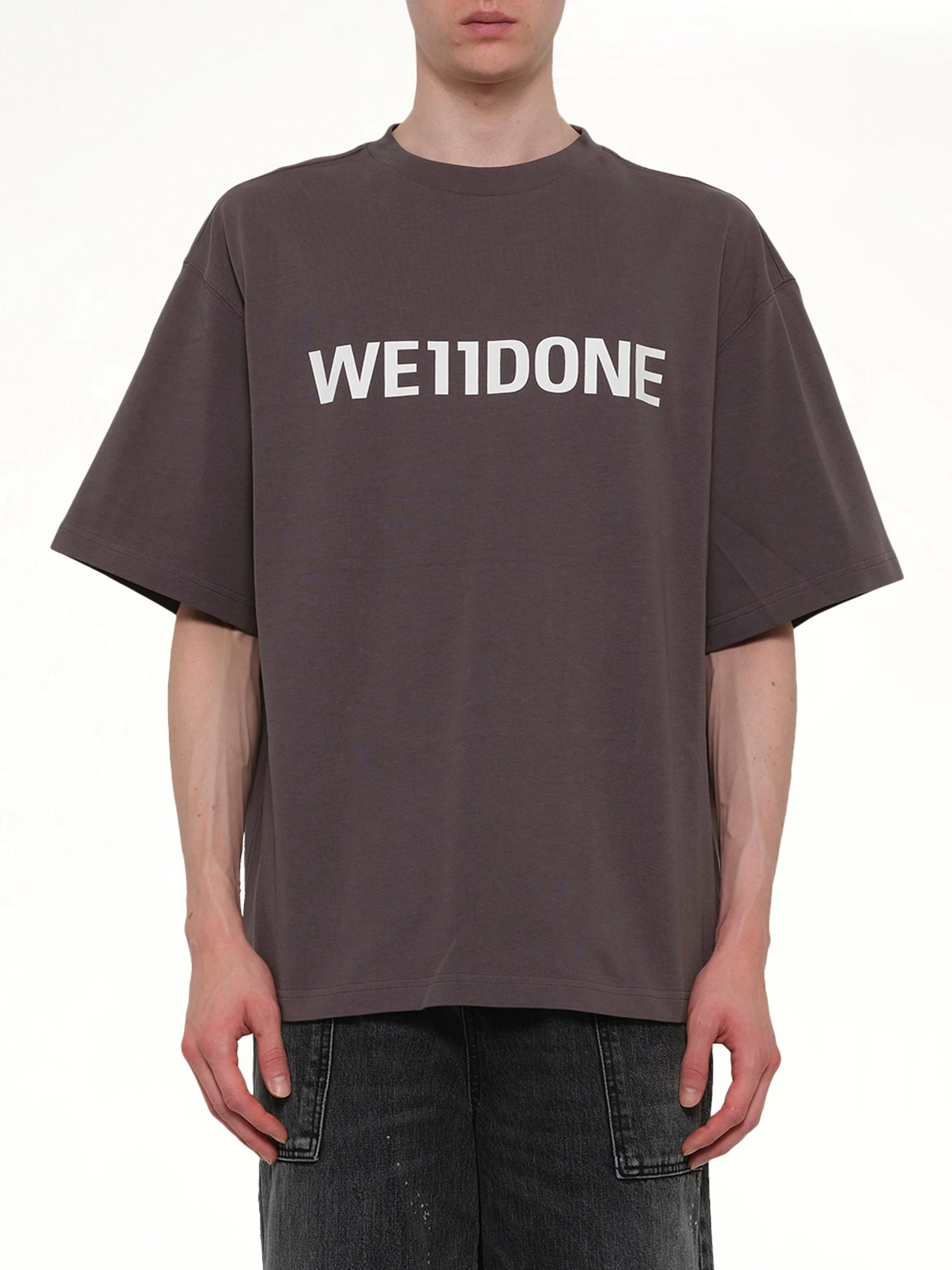 Basic Logo Large T-Shirt in Charcoal - 1