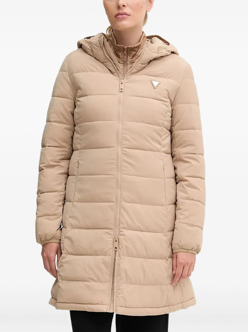hooded padded coat - 1
