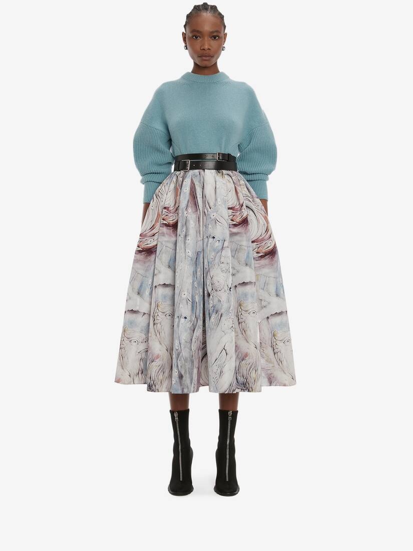 Cocoon Sleeve Jumper in Light Blue - 2