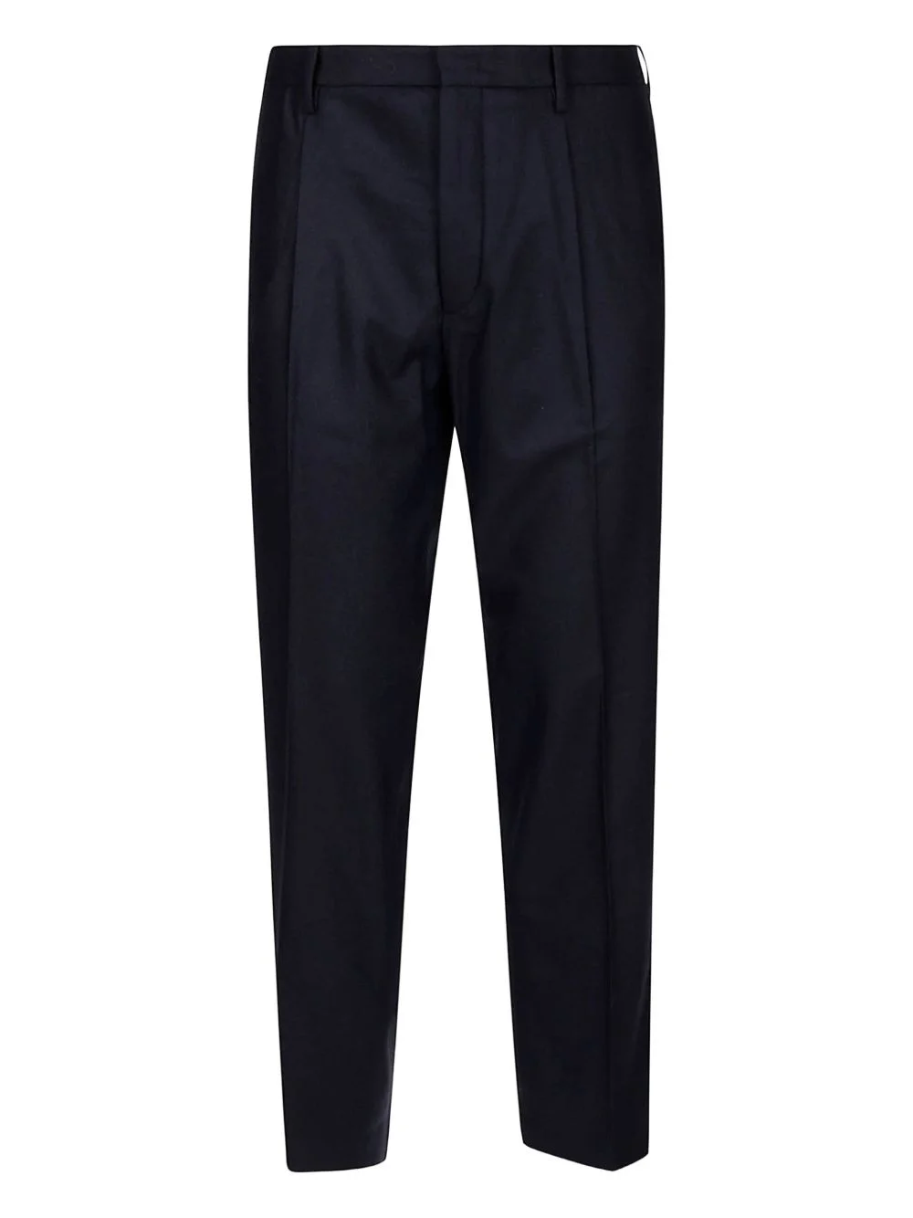 wool straight-leg trousers - 1