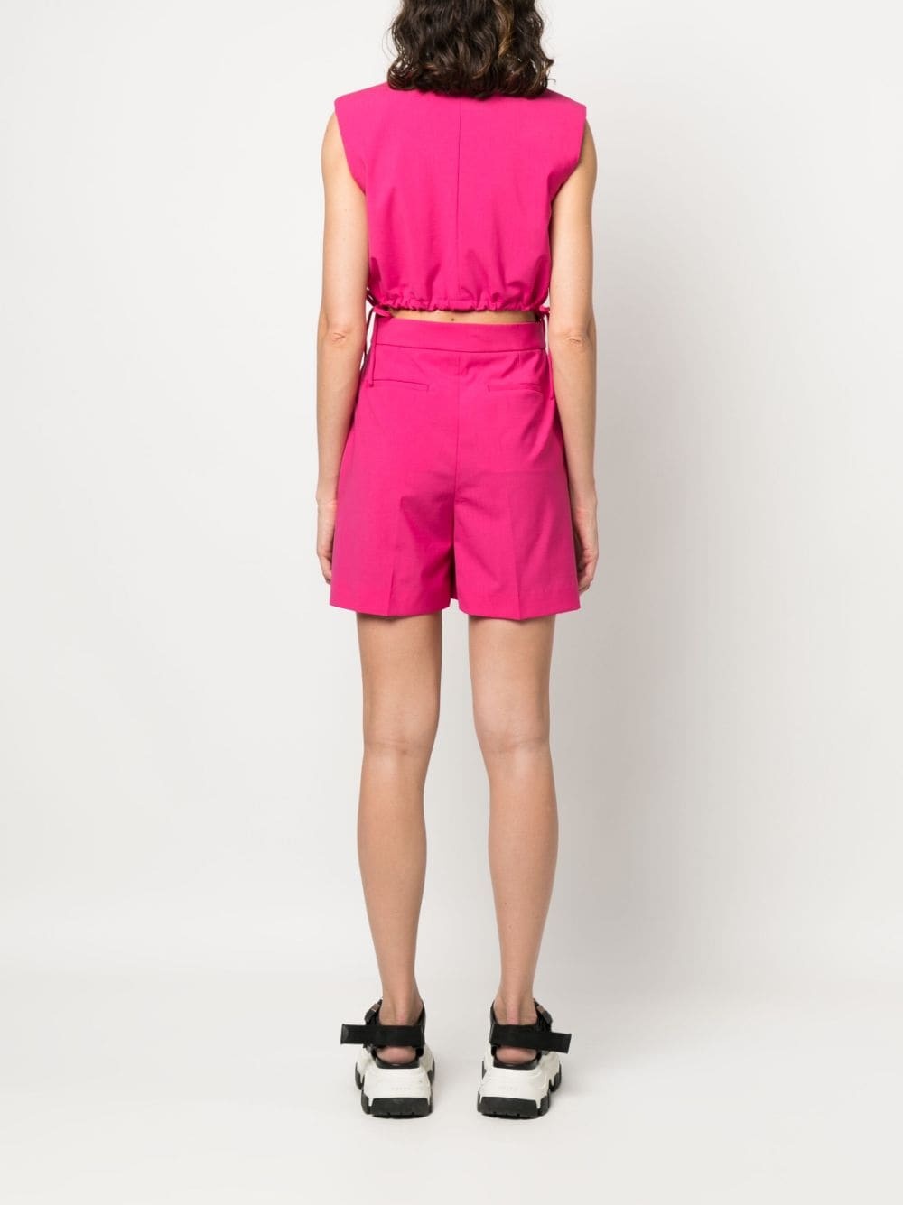 cut-out sleeveless playsuit - 4