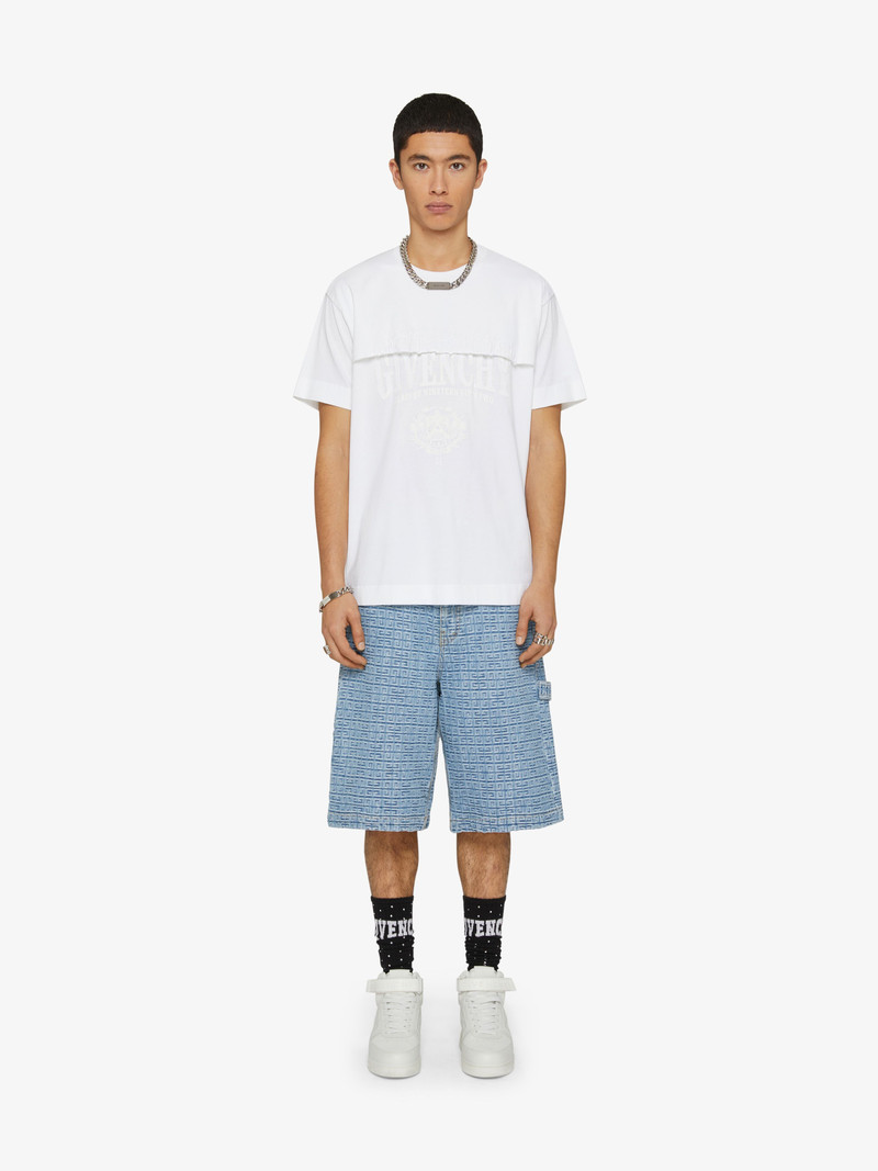 Givenchy DOUBLE LAYERED T-SHIRT IN JERSEY WITH GIVENCHY LOGO outlook