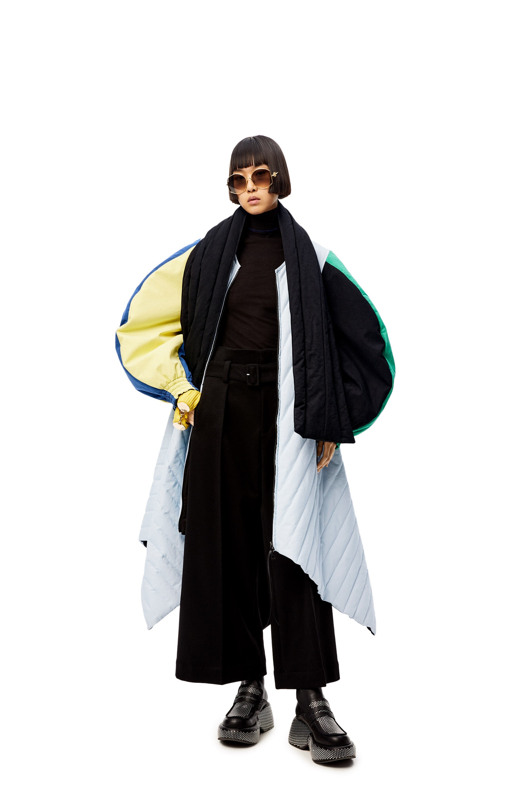 Circular sleeve parka in cotton - 3