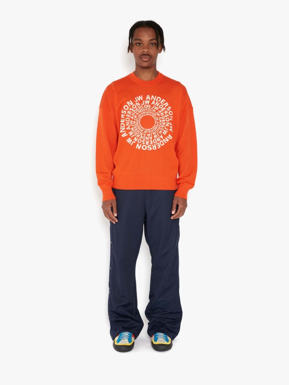 Swirl-logo crew neck jumper - 2
