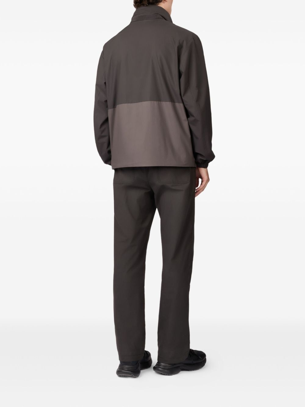 two-tone zip-up jacket - 3