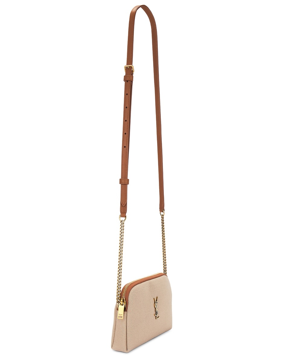 Zipped Pouch Bag With Chain - 3