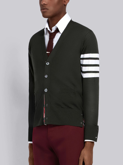 Thom Browne Fine Merino Wool V-neck Cardigan outlook