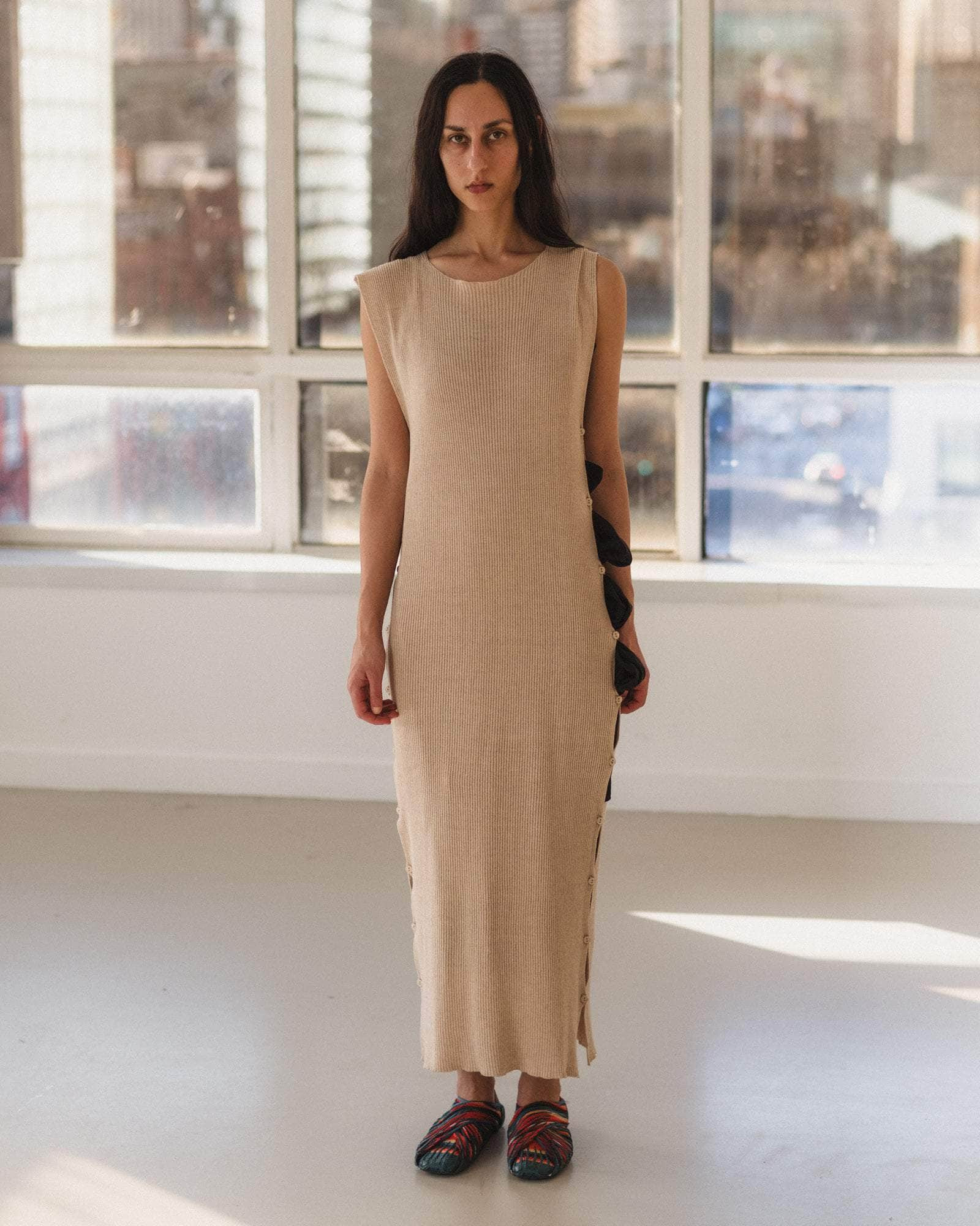 Franca Dress - Linen Cotton Rib - 10