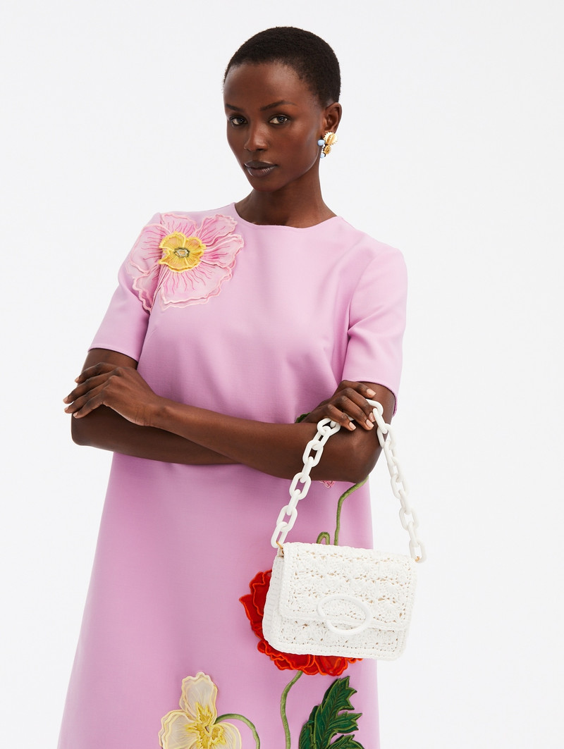 Oscar de la Renta HAND-CROCHETED RAFFIA O POCHETTE outlook