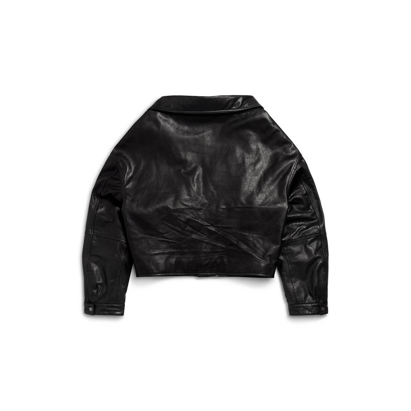 BALENCIAGA Men's Off Shoulder Jacket in Black outlook