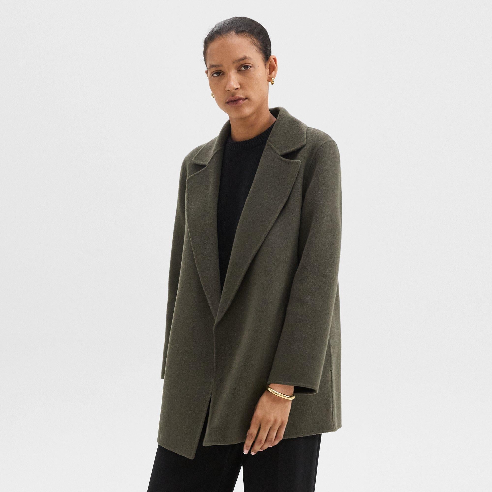 Clairene Jacket in Double-Face Wool-Cashmere - 2