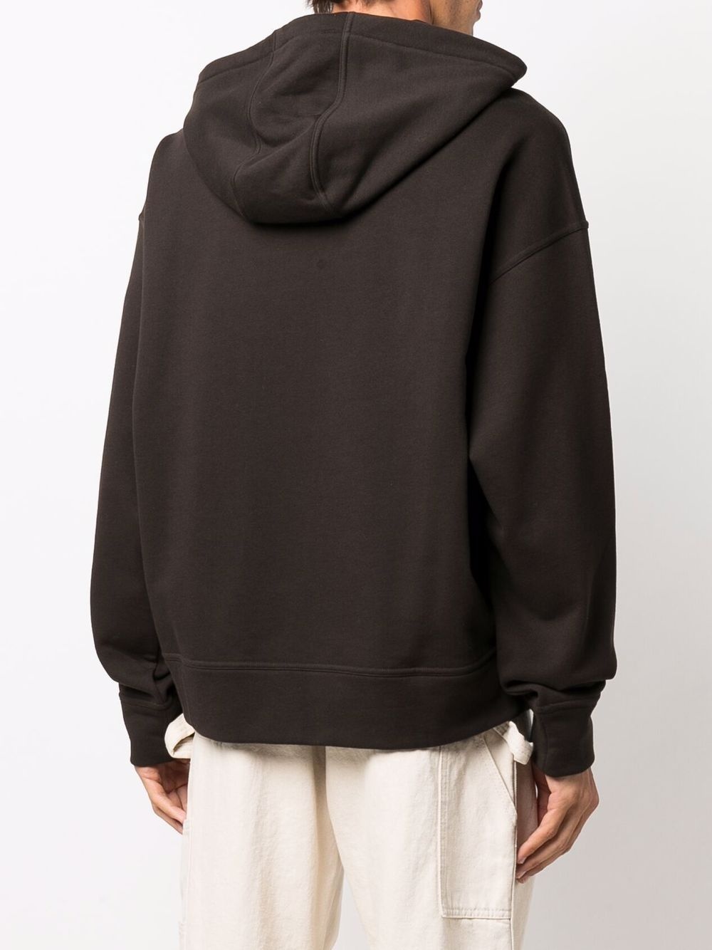 drawstring long-sleeve hoodie - 4