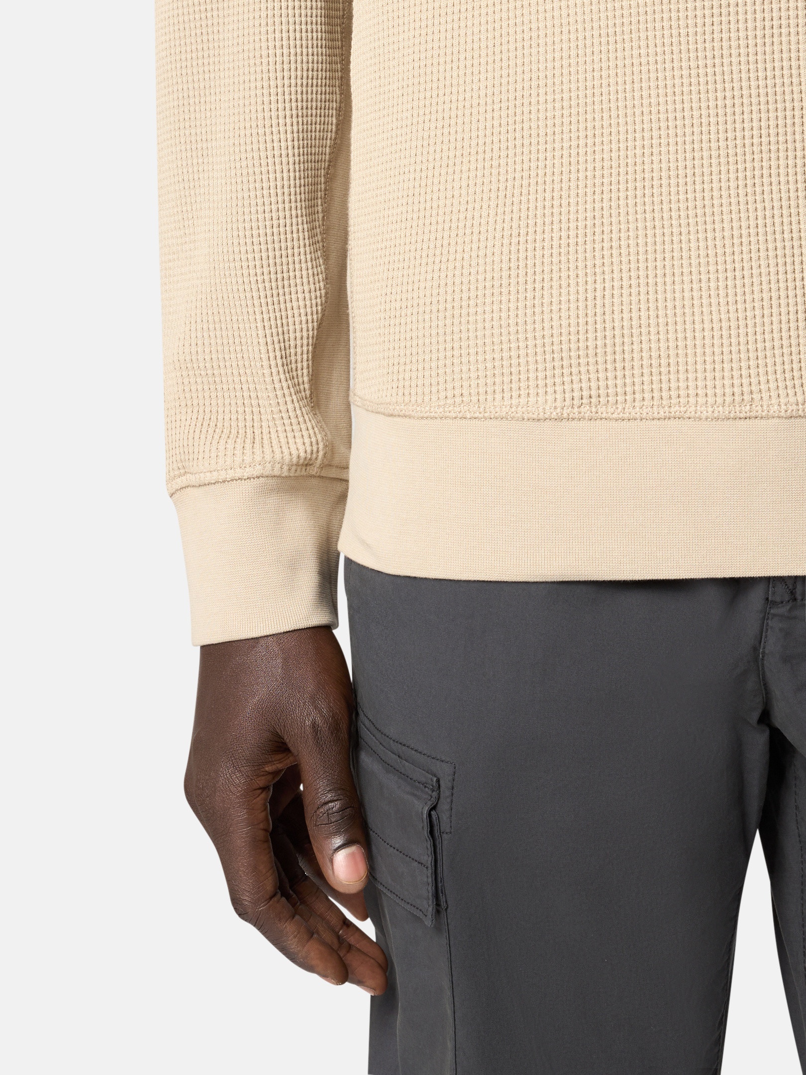 6100008 ORGANIC COTTON WAFFLE FLEECE - 5