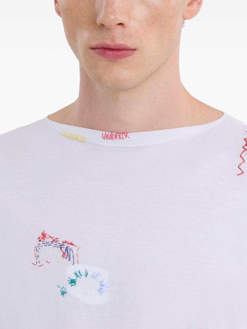 embroidered logo t-shirt - 5
