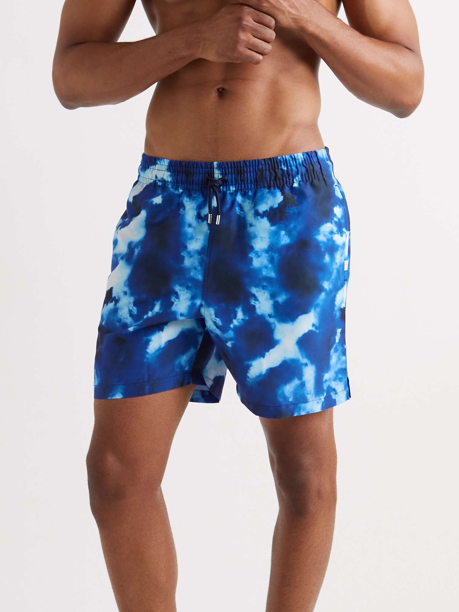 Mid-Length Printed Swim Shorts - 2