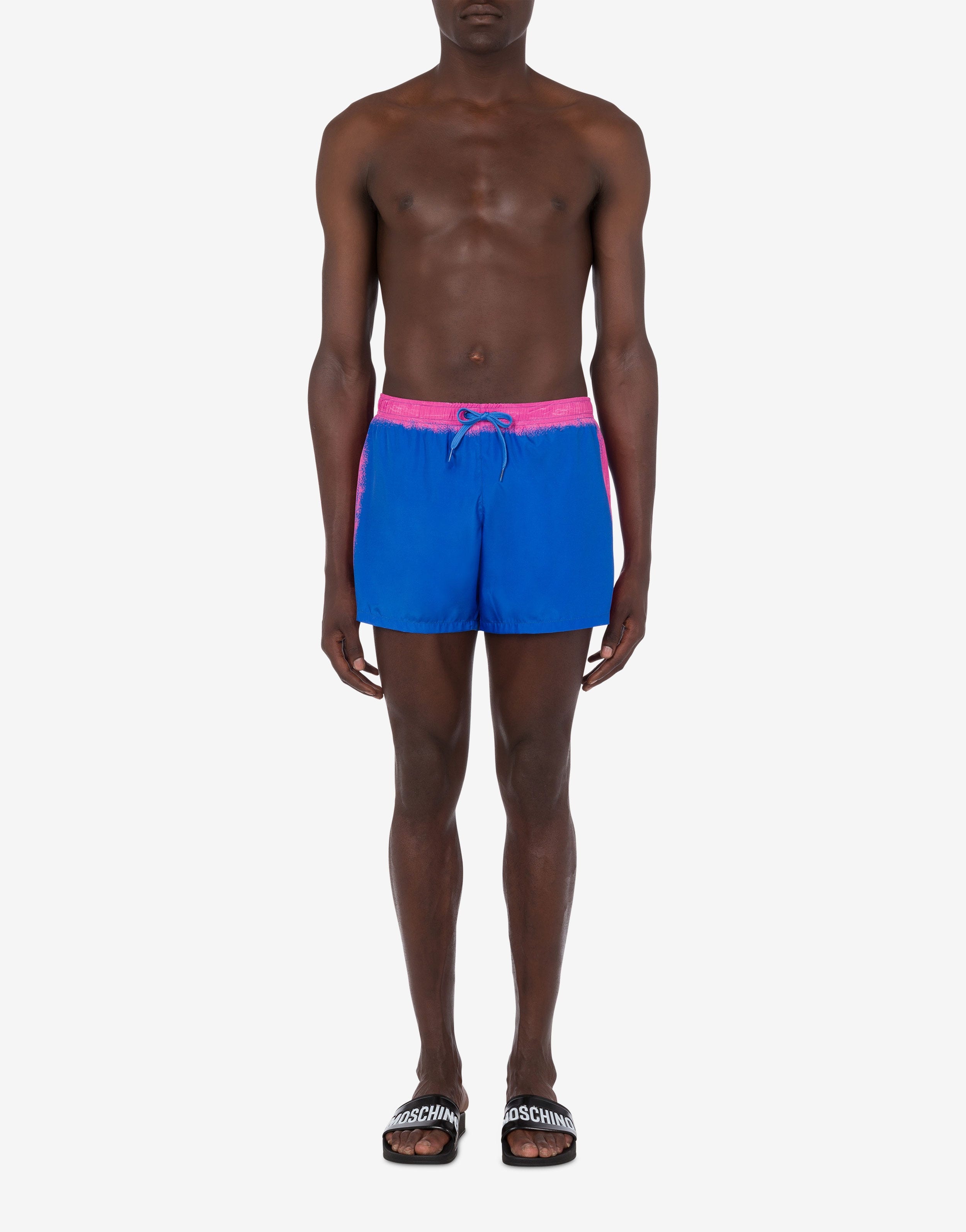 MOSCHINO PAINT NYLON SWIM TRUNKS - 2