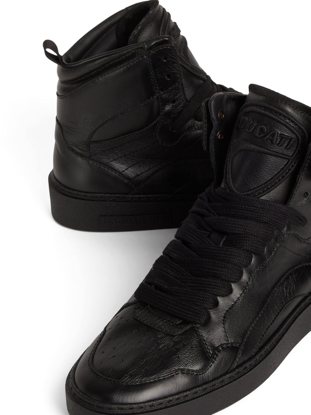 leather sneakers - 4
