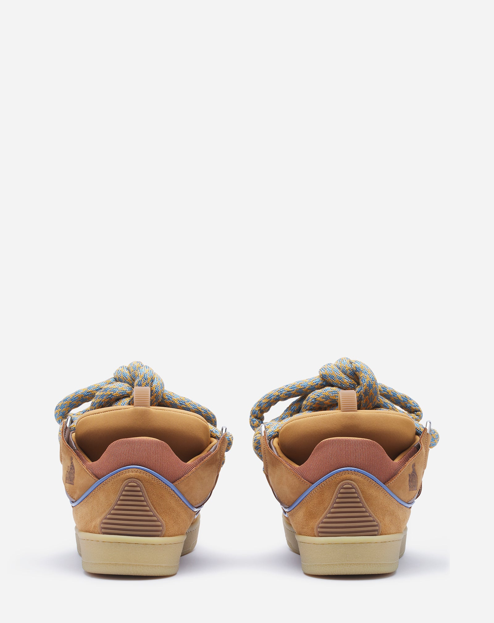 CURB SNEAKERS IN LEATHER WITH SNAKE LACES - 4