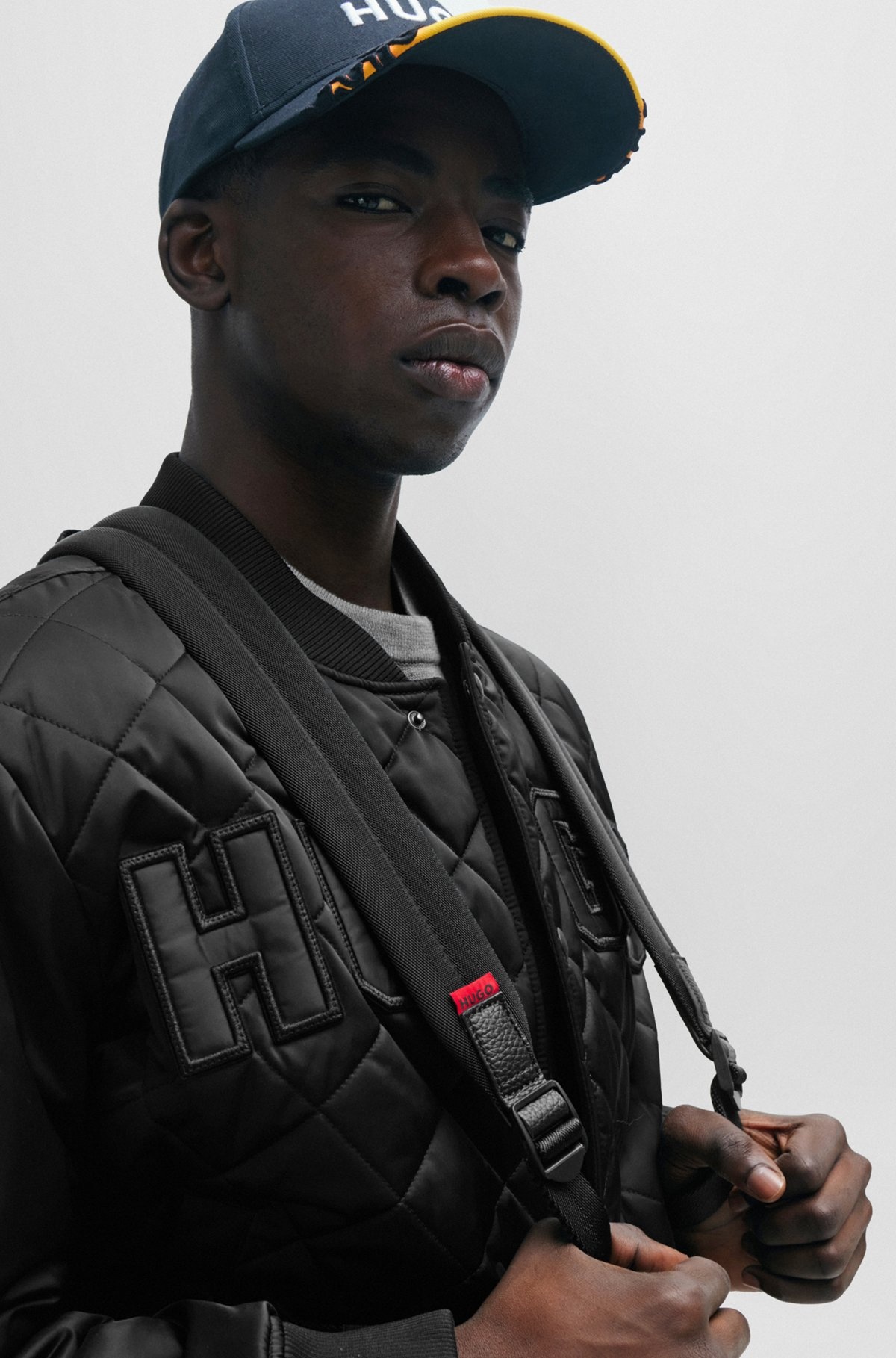 LOGO-PATCH BACKPACK IN GRAINED FAUX LEATHER - 4