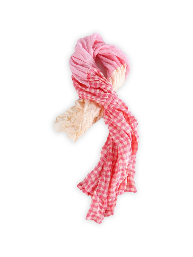 Daniela Gregis checked scarf outlook