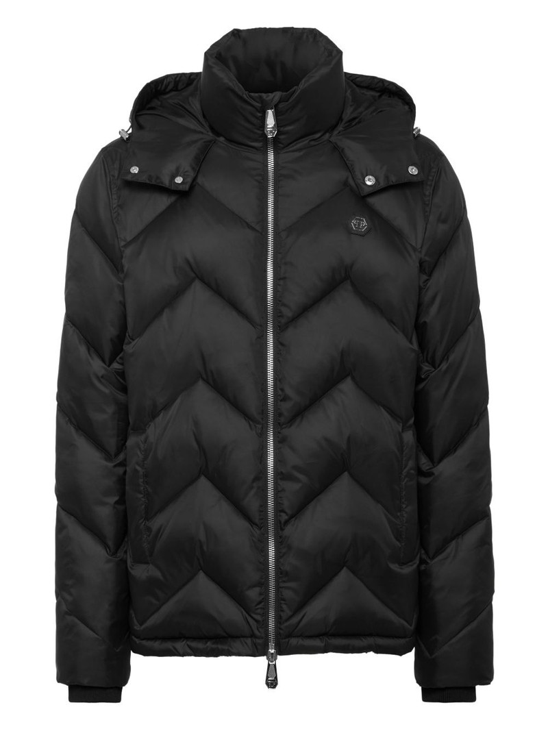 chevron-quilted puffer jacket 1