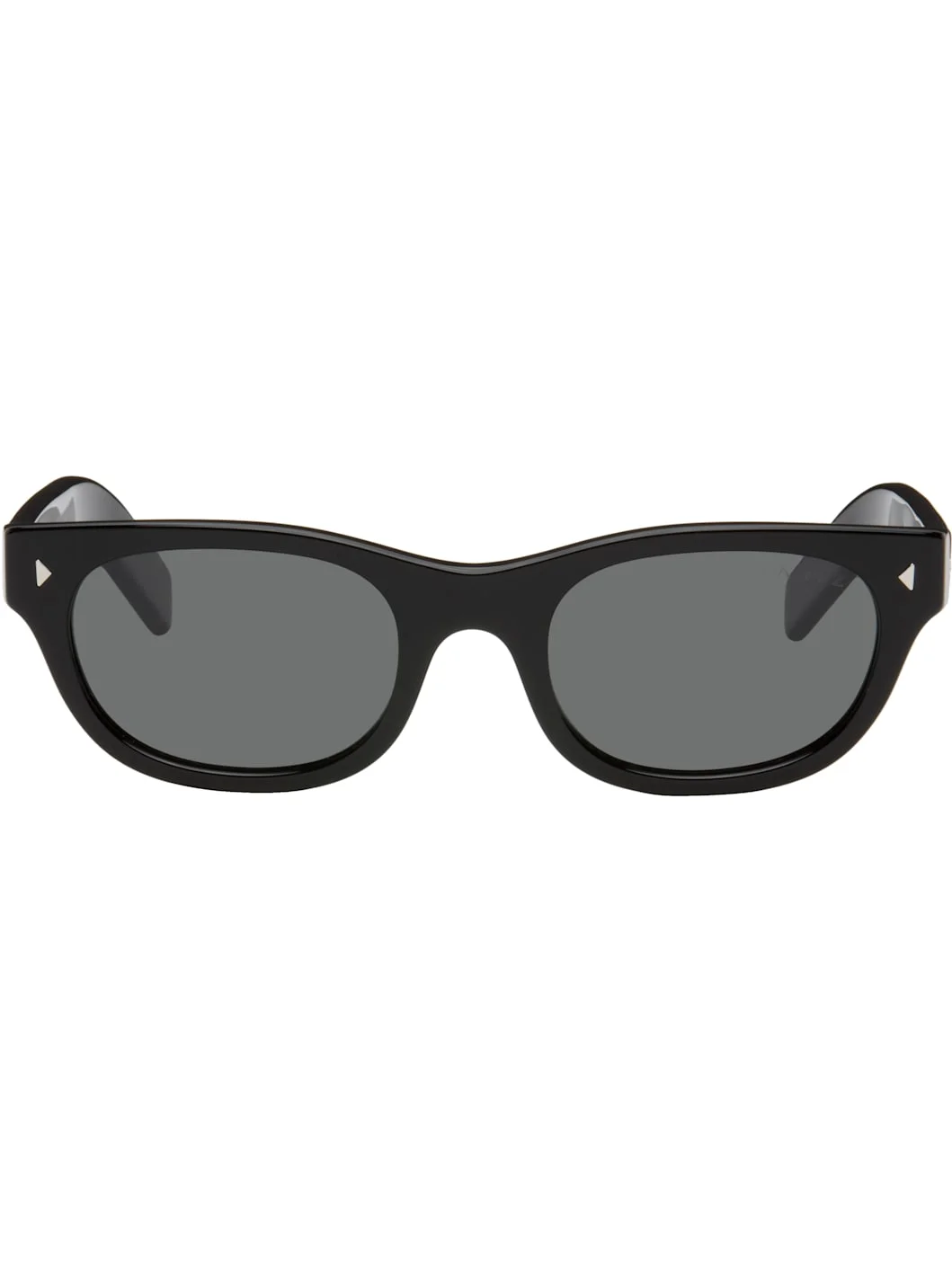 Black Oval Sunglasses - 1