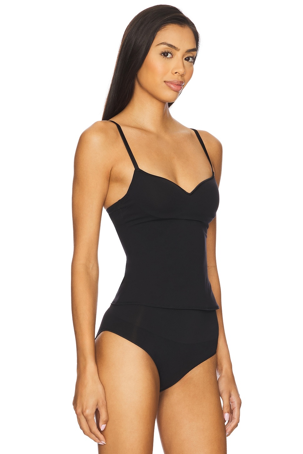 Scooped Neck Built-in Bra Cami - 3